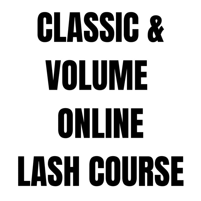 Combined Classic & Volume Online Training Lash Course The Black Lash