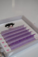 Purple Glitter Lash Tray